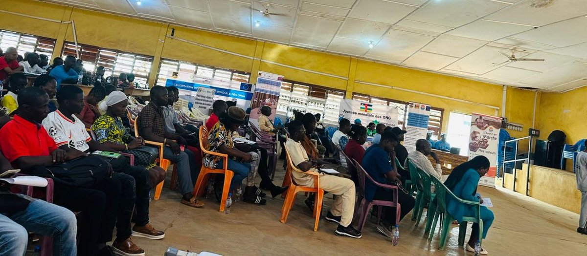 📍Univ de Bgui, 26/02/2026 
<a href="/COOPADEM_RCA/">COOPADEM</a> a participé aux activités d la #JournéeMondialeDesONG pr célébrer l'impact local &amp; durable des actions d' ONG et renouveller son engagement pour 1e protection transversale intégrée et 1e #redevabilité plus inclusive d ses programmes en 🇨🇫
