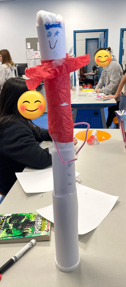 TAKE A 👀 at some of the snowmen created during the Snowman Stretch STEM challenge!