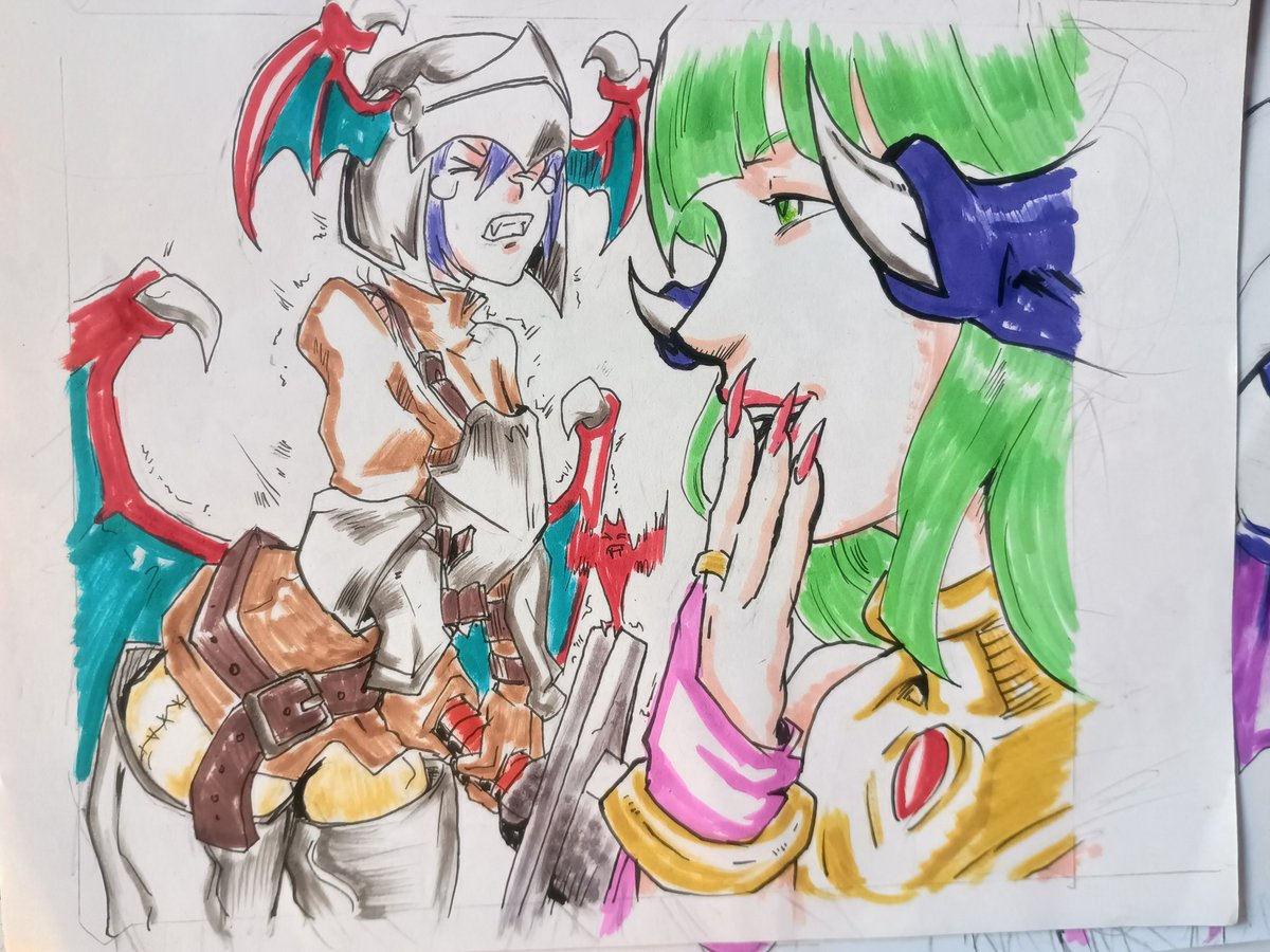 mrscrapart's tweet photo. Finished drawing of Lilith and Morrigan.
#LiliTh  #Darkstalkers  #Frieren 
#Morrigan #Stark https://t.co/3kiXmiajCW