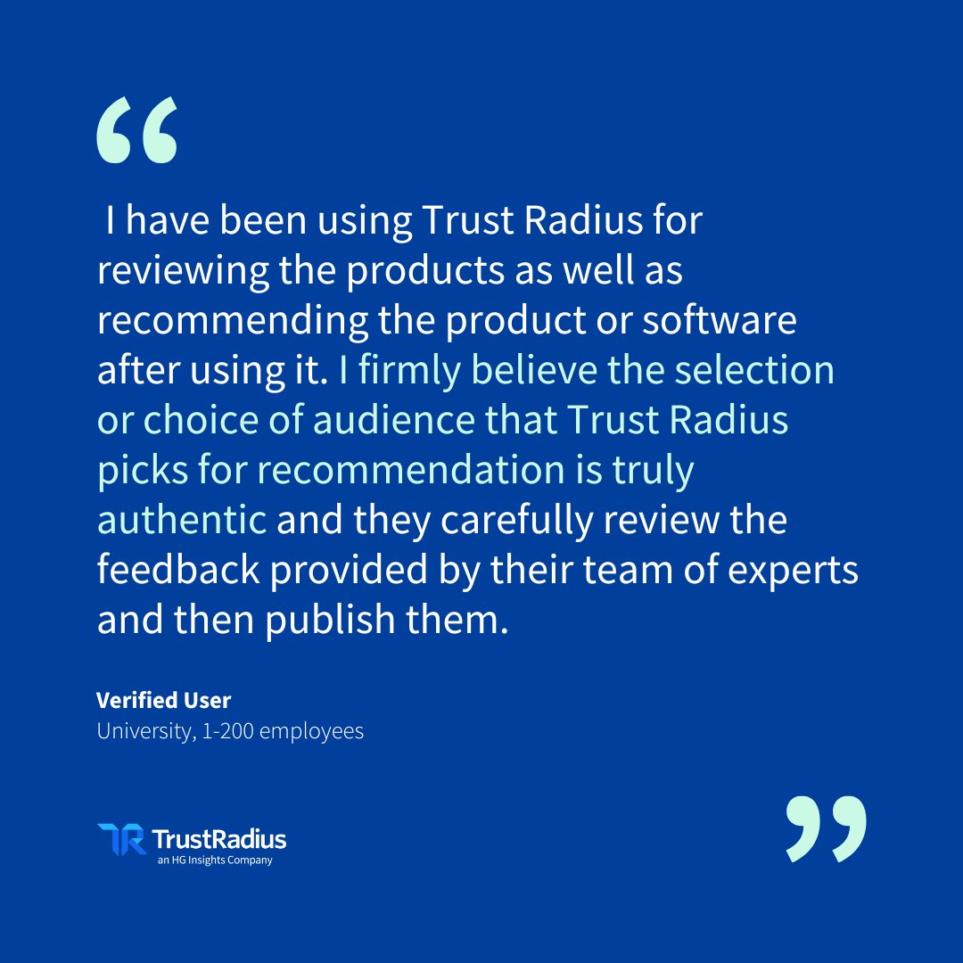 TrustRadius tweet media