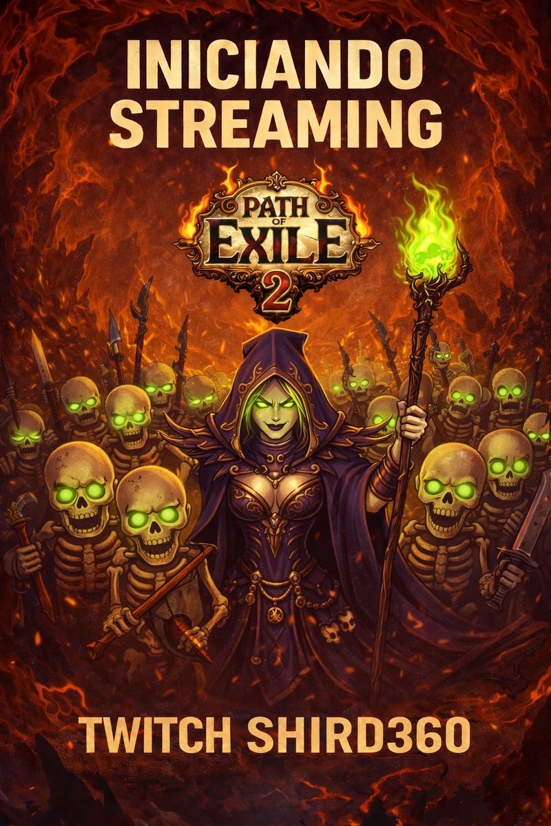 Iniciando #streaming construcción del templo. 
#poe2 #gaming #pathofexile2 

twitch.tv/shird360

<a href="/pathofexile/">Path of Exile</a> <a href="/AntlionAudio/">Antlion Audio</a>