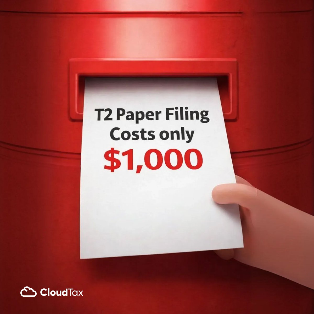 Paper filing a T2 can now cost $1,000.

A small corporation filed on paper.
No tax owing. Still penalized.

After 2023, most corporations must file electronically. Paper isn’t a safe fallback anymore. 

Full article: cloudtax.ca/blog-post/when…