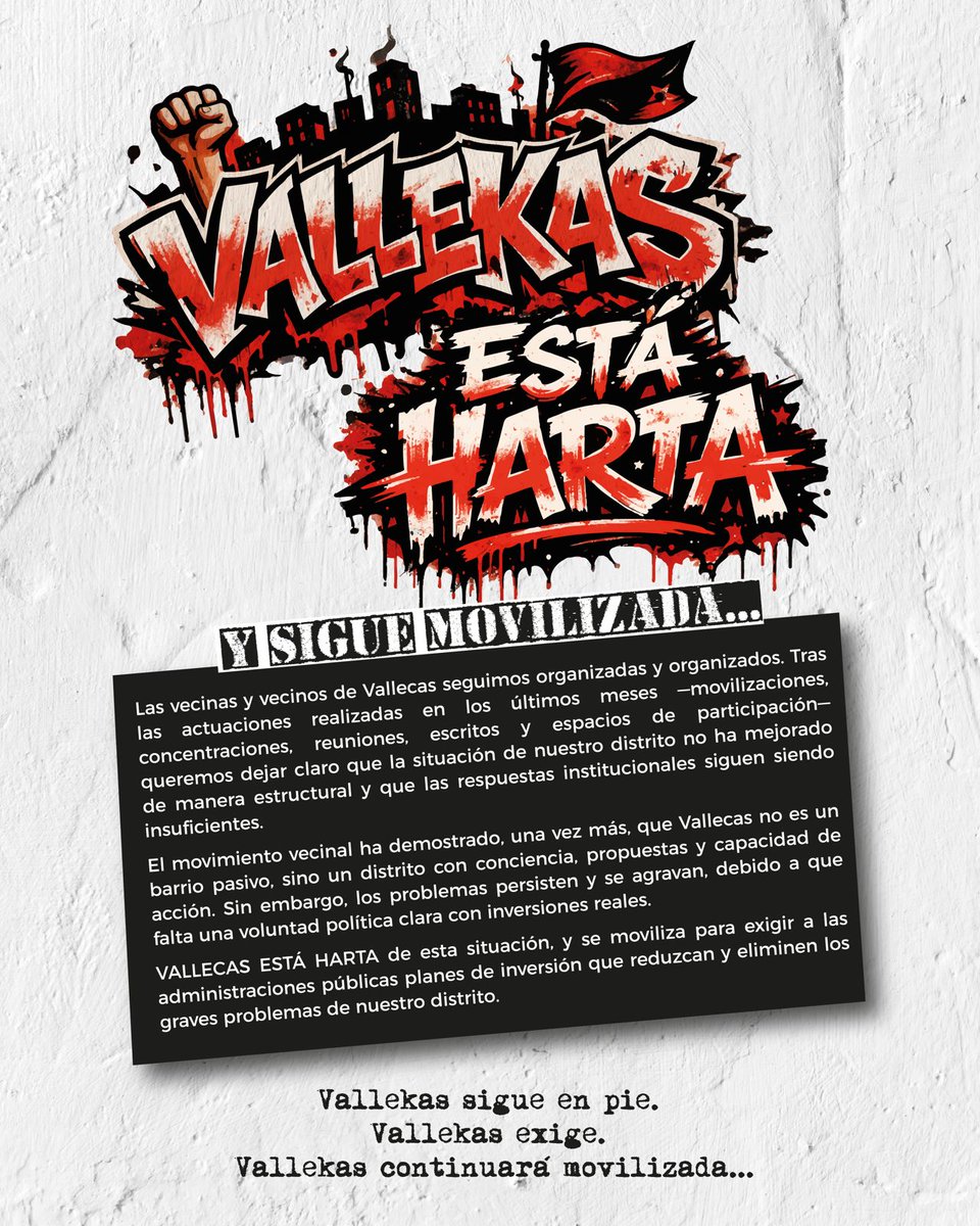 ¡¡ VALLEKAS ESTÁ HARTA !! tweet media