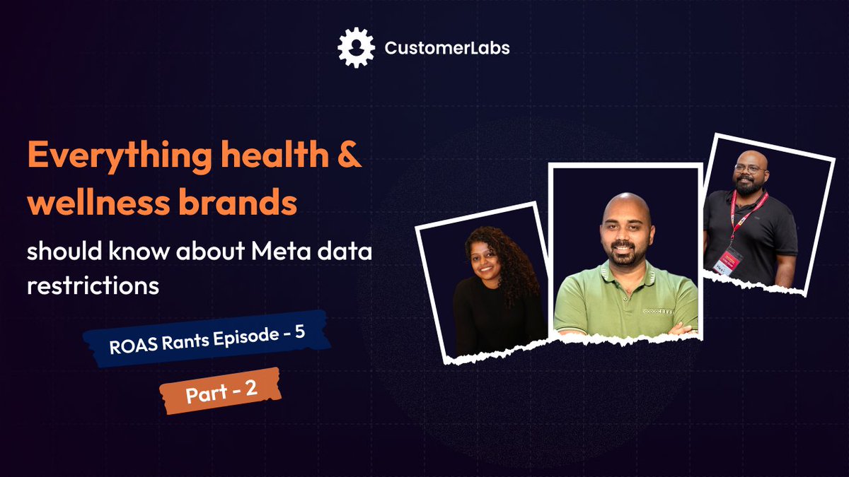 Is your Health brand's Meta account at risk?

Standard Shopify CAPI setups can be a "trap" for supplements &amp; wellness. Learn how <a href="/vishnuvvn/">Vishnu Vankayala</a> , @Hari &amp; @Sariga helped NotShy scale while staying HIPAA compliant.

Watch: youtu.be/oMurfEmmGvc

#MetaAds #NotShy #HIPAA #CustomerLabs