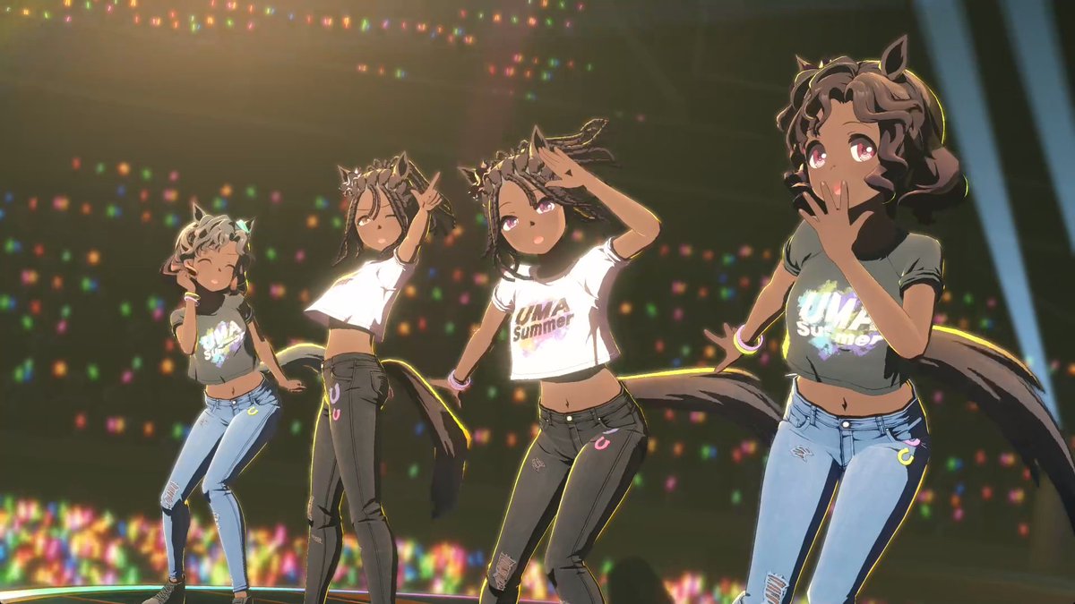 Umamusume having accurate black characters before a lot of anime and video games is fucking insane to me but this makes me happy in ways I cant describe! Im not even into Uma like that. This is extremely important because now more than ever we need more representation!