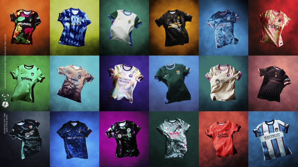 NWSL kits are out! Some good! Some meh. Some questionable.

But some swings were taken! Which is more than can be said about some previous seasons. Better than red, white and blue t-shirts.