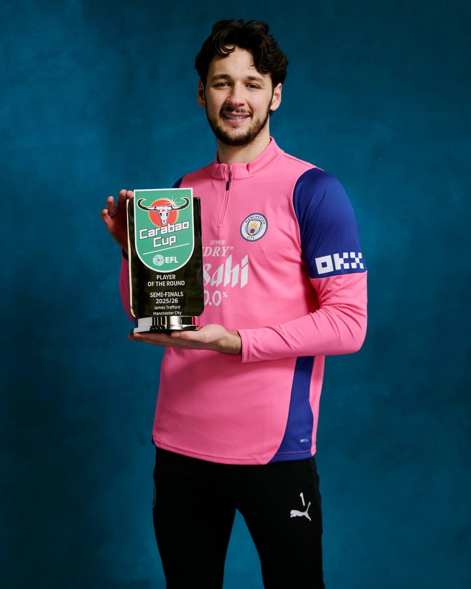 cityreport_'s tweet photo. Carabao Cup semi-finals Player of the Round, James Trafford! 🤩 https://t.co/KfRDGlrO97
