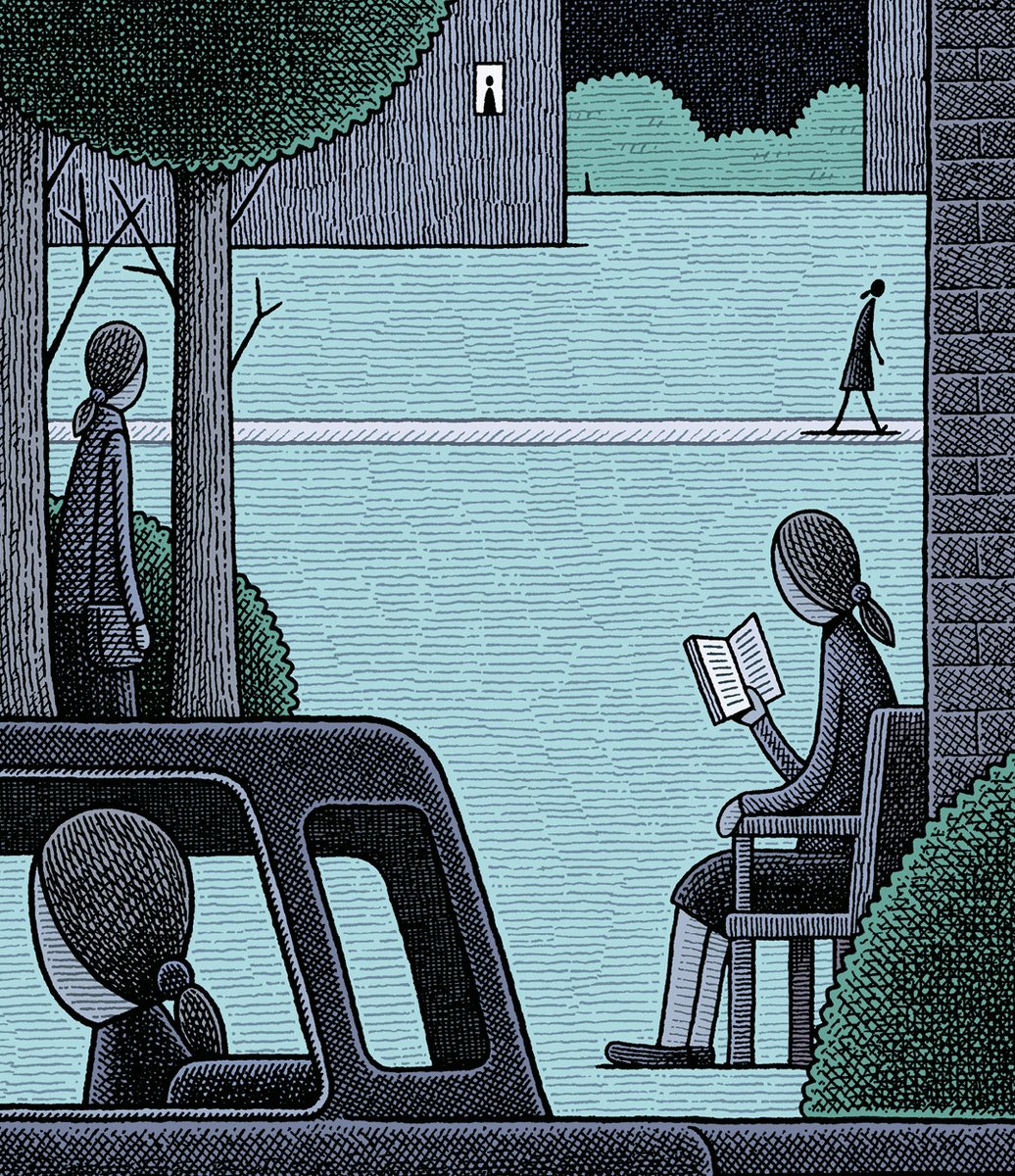 I drew a cover for 'Olenka' by Budi Darma, translated by Tiffany Tsao. It's out in July but you can preorder it now. penguinrandomhouse.com/books/760272/o…