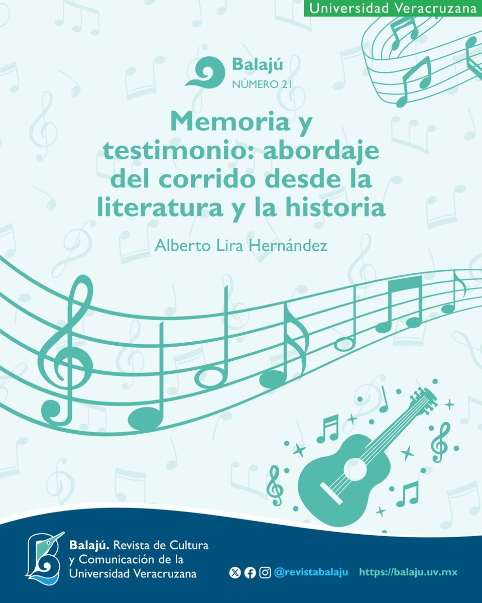 🎶 El corrido como voz de la memoria. Este artículo explora cómo la poesía popular mexicana se convierte en testimonio histórico, entre oralidad y escritura, tradición y modernidad, configurando la memoria colectiva y la memoria histórica.
Disponible en el número 21 de Balajú: