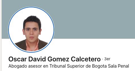 Notiparaco's tweet photo. Este es el “juez” Óscar David Gómez quien dejó en libertad a José David Celis, quien asesinó a Laura Valentina Lozano. 

Para este pelmazo el asesino no representa un peligro para la sociedad.

@CJudicaturaEc @CorteSupremaJ 

Háganme el hp favor https://t.co/23swVcBskG