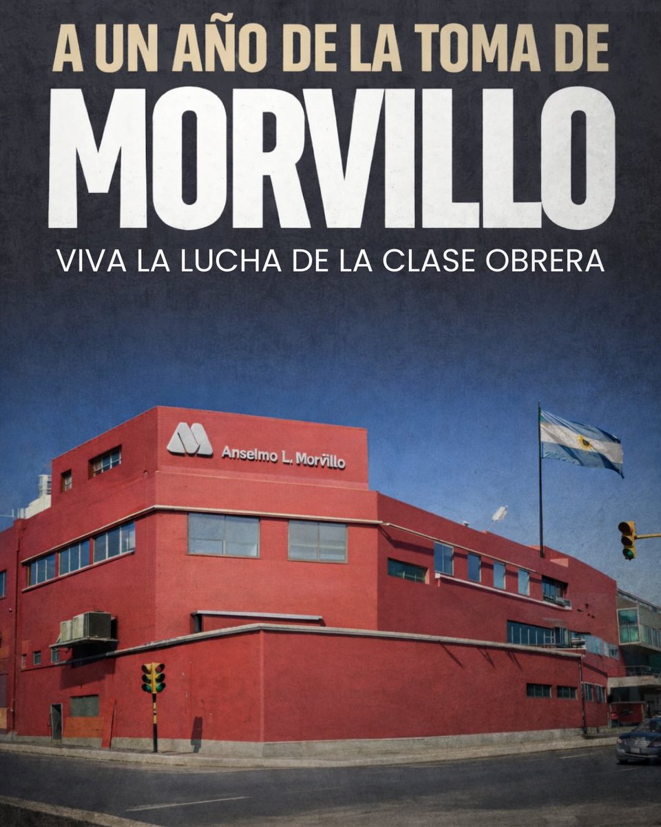 vaninabiasi's tweet photo. Hace un año que los obreros gráficos de Morvillo están peleando por una salida para la fábrica. Un año entero enfrentando el vaciamiento, la indiferencia del poder político y el ajuste brutal que recorre el país.

La empresa tiene condiciones concretas para ser reactivada. Las máquinas están, la capacidad productiva está, la mano de obra calificada está. Lo que no hubo fue voluntad política de la Provincia de Buenos Aires para impulsar una propuesta de salida productiva que garantice los puestos de trabajo. Eligieron mirar para otro lado mientras las familias obreras sostienen la fábrica con su propio esfuerzo.

Durante todo este año, los trabajadores garantizaron que las máquinas no fueran retiradas. Se organizaron para cuidar su fuente de trabajo, para impedir el desguace, para defender cada herramienta como lo que es: el pan de sus hijos. Gracias a esa lucha, hoy la fábrica está en condiciones de funcionar. Si Morvillo puede volver a producir, es por la firmeza de sus obreros.

En medio de esta ola de cierres y despidos, como lo estamos viendo en FATE y en las plantas de Tierra del Fuego, el ejemplo de Morvillo es fundamental. Frente al plan de hambre, entrega y miseria del gobierno de Javier Milei, la única respuesta es la organización y la lucha en cada lugar de trabajo.

Que el ejemplo de los gráficos de Morvillo se multiplique. 
Ninguna fábrica que cierre sin pelear. 
Ningún puesto de trabajo que se entregue sin lucha.