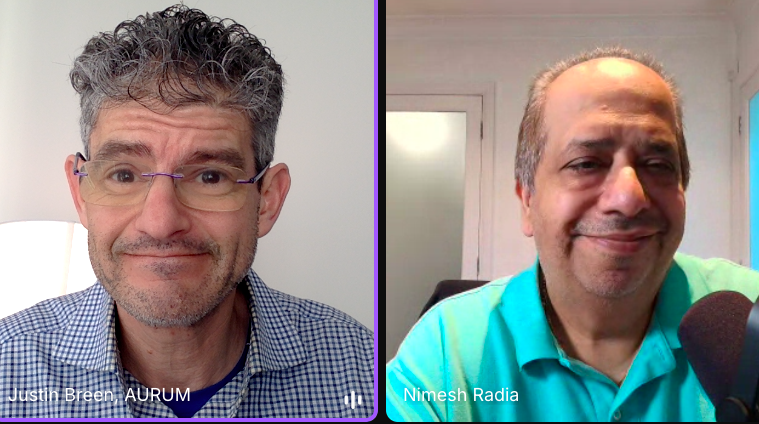 Wonderful interview with Nimesh Radia to discuss Epic Journey, AURUM and Corvia