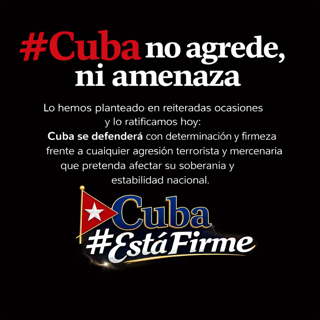 Para los enemigos o los confundidos que todavía tienen dudas, ahí le dejo el mensanje de nuestro Presidente Miguel Díaz-Canel para el 🌎👇

‼️#CubaEstáFirme‼️
#DefendiendoCuba🇨🇺💪❤️