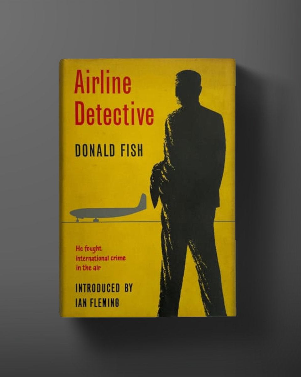 TheIanFleming's tweet photo. Another dive into the literary loves of Ian Fleming. ​

This time, a memoir, Airline Detective by Donald Fish, published with an introduction by Ian Fleming in 1962.​

Fleming first met Fish years earlier when covering an Interpol conference for The Sunday Times and recommended John Pearson, his aide at the newspaper, to help ghost write his memoir. Full of dramatic, eye-opening stories, it takes us on Fish's journey from Scotland Yard detective, to MI5, to leading the fight against international air crime as Head of Security at BOAC.​

At the time, commercial air travel was still relatively new, and crime organisation were beginning to exploit airline services to move contraband – from smuggling people to diamonds. Fleming wrote in his introduction that '[the chapters are] some of the best I have ever read in any language on police work. Now that Donald Fish has retired and is free to tell some of his stories, the reader can be pretty certain he is getting the real stuff.'​

Airline Detective was serialised in The Sunday Times and renamed Lawless Skies in the USA. It was also the basis of the popular BBC /MGM TV series, Zero One, starring Nigel Patrick.