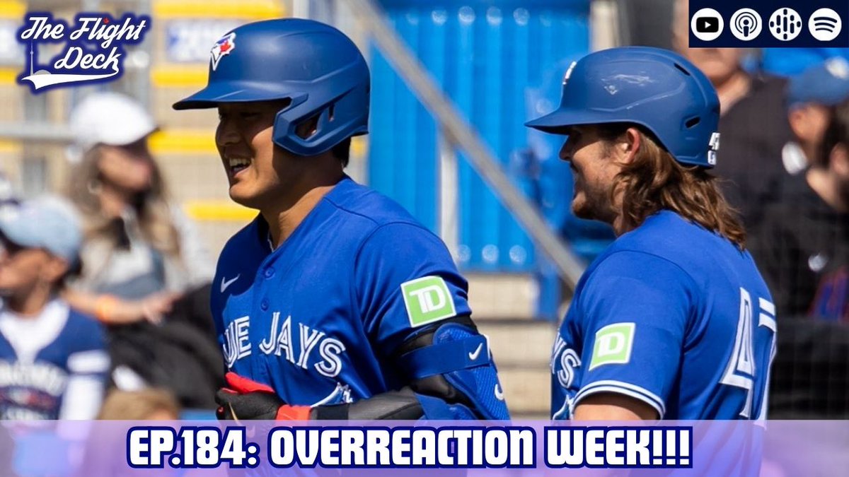 OVERREACTION WEEK!!! | The Flight Deck | February 26th, 2026
- Who is the best candidate to take the last roster spot?
- Kazuma Okamoto and Eloy Jimenez off to great starts
- Alek Manoah continuing to be Alek Manoah
🎥: youtube.com/watch?v=XR3xcs…
🎙️: open.spotify.com/episode/5Svnlu…