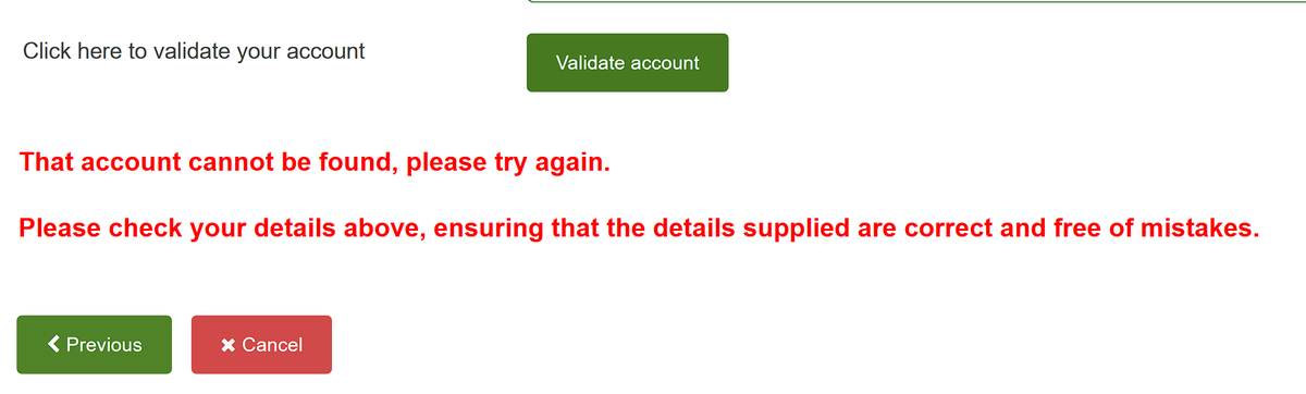 SeanCanucks's tweet photo. @sandwellcouncil Hi there, I keep getting this error when trying to register my council tax account on mysandwell, any way around it? https://t.co/mIYi7AhyBo