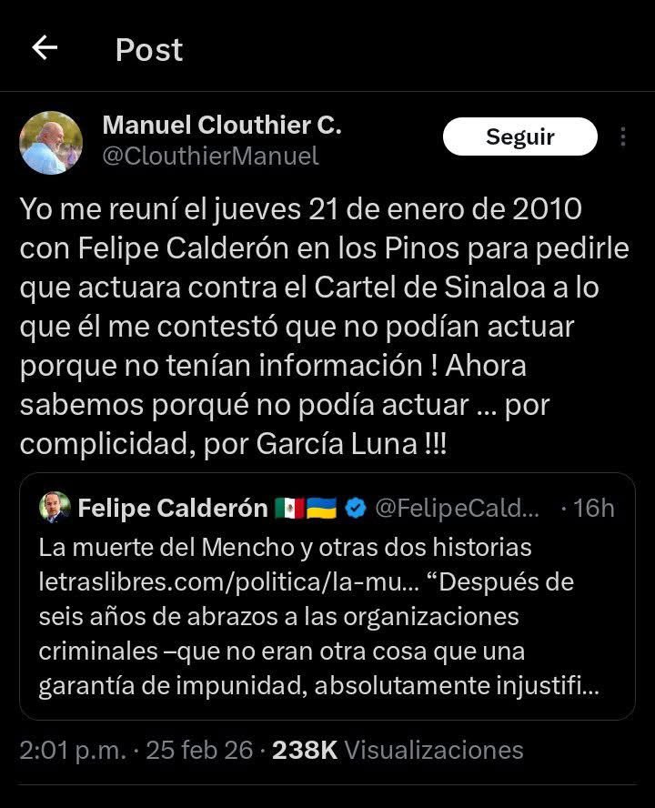 Entonces el espurio acomplejado si sabía y encubrió a García luna, borolas lo niega pero es de dominio público.