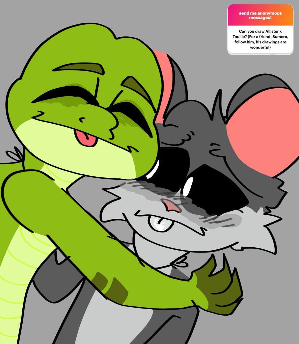 first nightmare critters ship I had draw, and I followed him. #PoppyPlaytime #Touille x #allistergator #nightmarecritters #NightmareCrittersfanart #PoppyPlaytimeChapter4