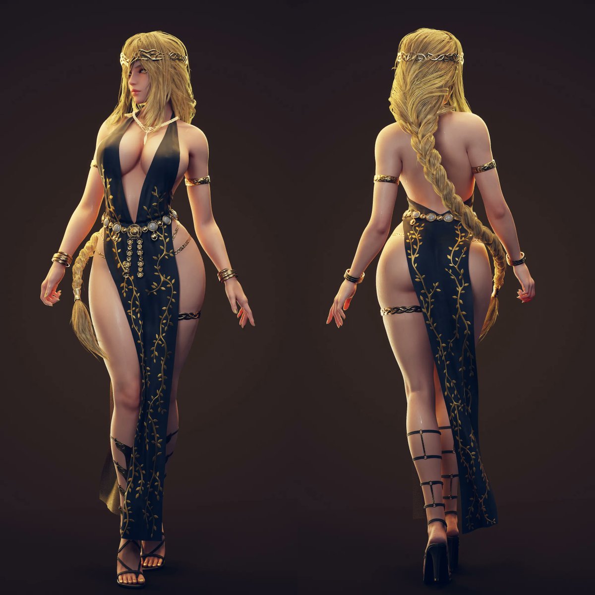 Tweetsurfer3's tweet photo. @RaraNanaTW Congratulations again, one milestone down, onto the next!

As for a character, I'll throw in Queen Marika of Elden Ring fame, sizes akin to Liv or Mimi's usuals. https://t.co/uKhUeQoiBJ