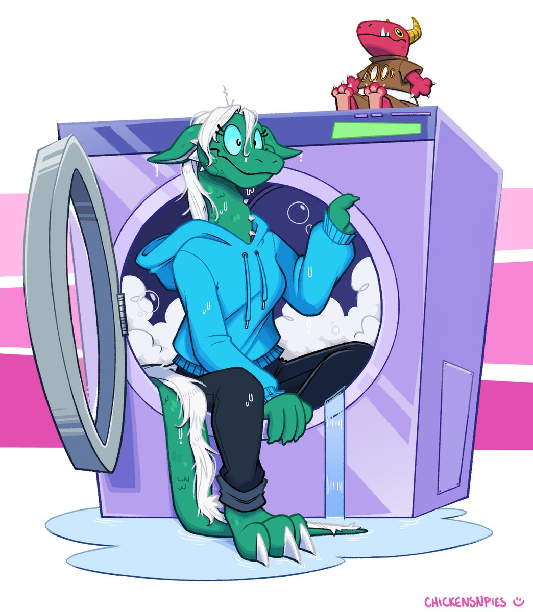 chickensnpies1's tweet photo. soggy kobold! https://t.co/yUgRNrvag3