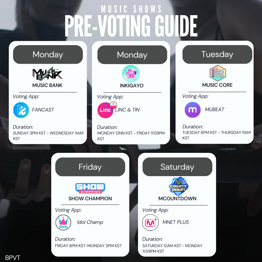 BP_VotingTeam's tweet photo. 📢[PRE-VOTING GUIDE]

BLINKS today is the day! Let's be prepared for Music Show voting as we aim to give them the most wins this year so far. We need everyone to move and help us to achieve this. #BLACKPINK 

DEADLINE DAY
#DEADLINEbyBLACKPINK #BLACKPINKWillMakeYouGO https://t.co/EiedlDHuOQ