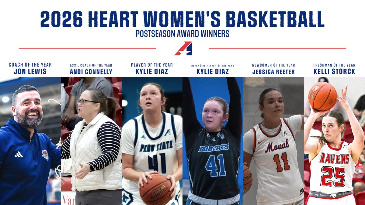 TheHeartConf's tweet photo. 2026 Heart Women's Basketball Postseason Awards Announced.   

https://t.co/DiJ9vHUrZk

#TheRightWaytoPlay | #TheHeartsWaytoPlay https://t.co/DrPH5FZkE1