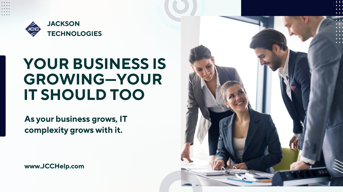 JacksonTechCo's tweet image. Your Business Is Growing—Your IT Should Too

A Managed Services Provider scales your technology, strengthens your security, &amp;amp; ensures your systems can support what’s next—without slowing you down.

#MSP #ScalableIT #FutureReady #BusinessTechnology #CybersecurityMatters #JCCHelp