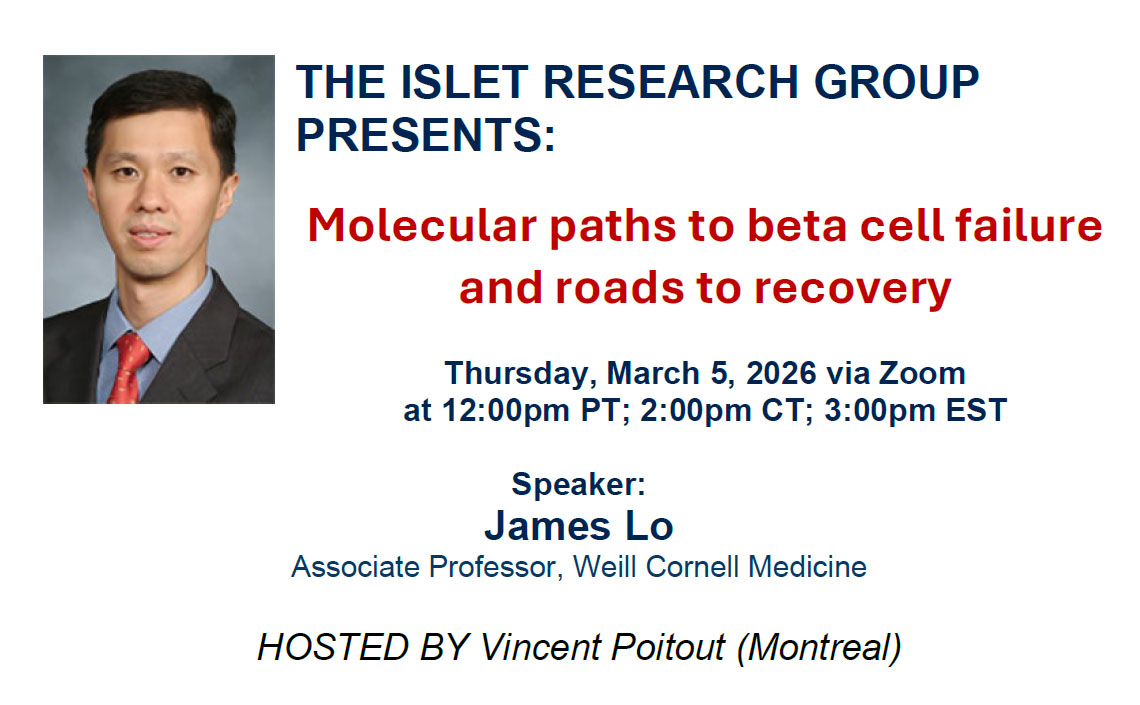 Islet Research Seminar Series tweet media