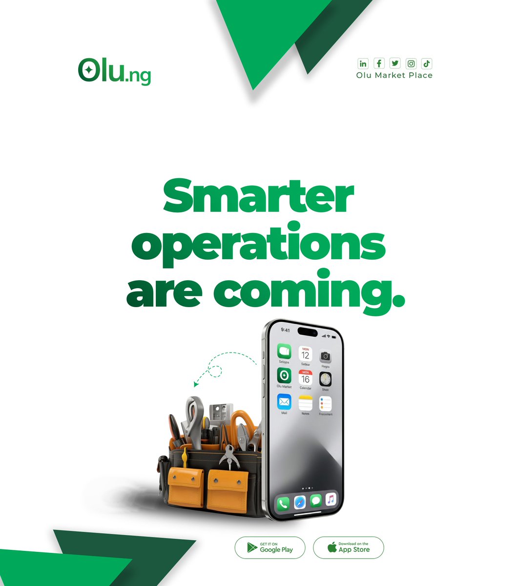 olumarketplace1's tweet photo. Small, regular actions (clean filters, timely inspections, efficient fixtures) lower bills, prevent breakdowns, and protect property value over time.
Olu Marketplace, coming to your doorstep soon. 💚
#Destalker #Saskay https://t.co/aJoMaMuOFe