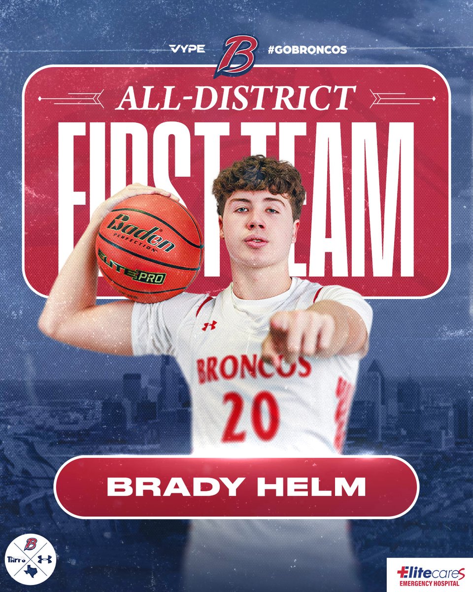 🏀 First Team All-District
#BroncoNation