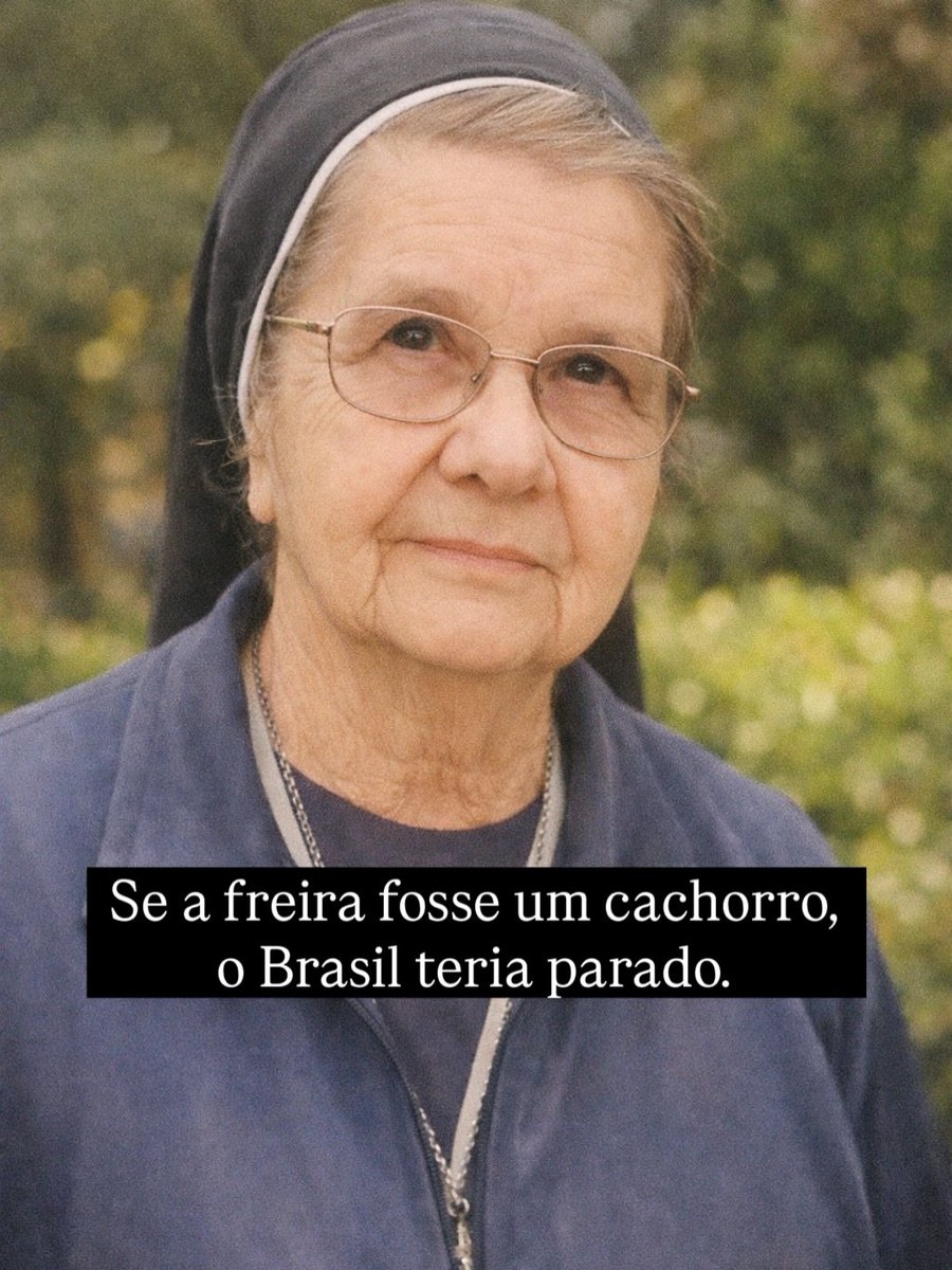 fiscaldofim's tweet photo. Não houve repercussão e nem comoção nacional
Nenhum influenciador gravou video

Talvez porque ela não tinha focinho e nem patas...

Nadia Gavanski foi assassinada dentro de um convento enquanto alimentava as galinhas. (1943-2026) ✝️ https://t.co/PT6xQSBYZm