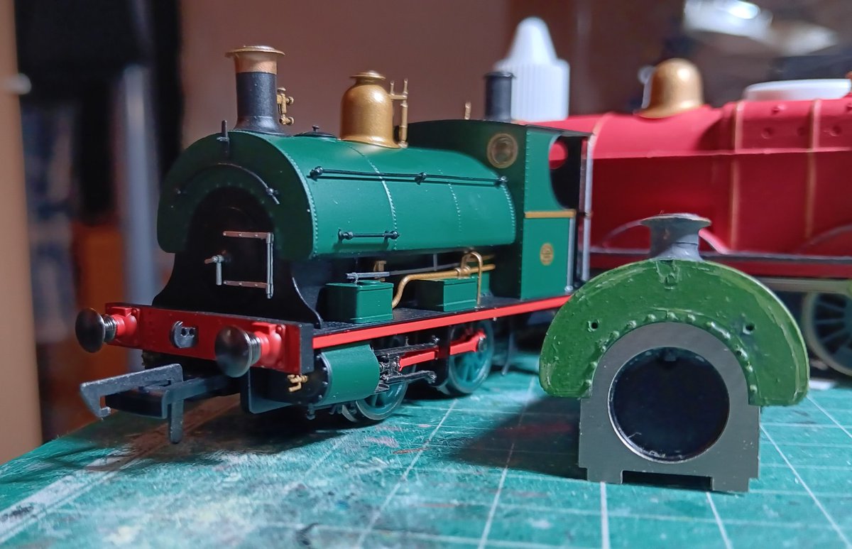 Putting my first Peckett next to him as a warning.