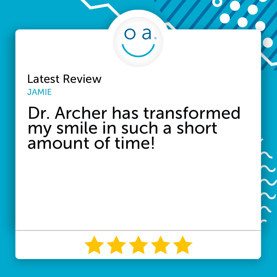 Thank you for the wonderful feedback! Dr. Archer and our team are grateful for your trust and kind words.