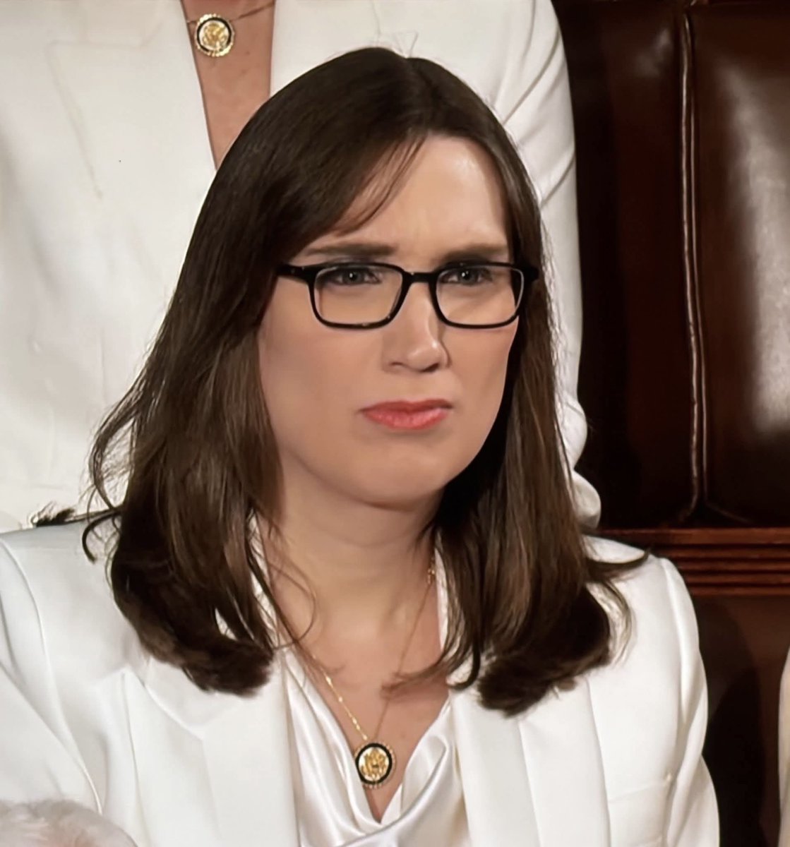 1Nicdar's tweet image. 🚨Think about what we saw during Tuesday night’s SOTU!

In just this one clip alone, we have a Somalian screaming at the President of the United States, a Hamas supporting woman of Palestinian descent wearing a 'F*ck ICE' button, and a mentally unstable deranged man pretending to