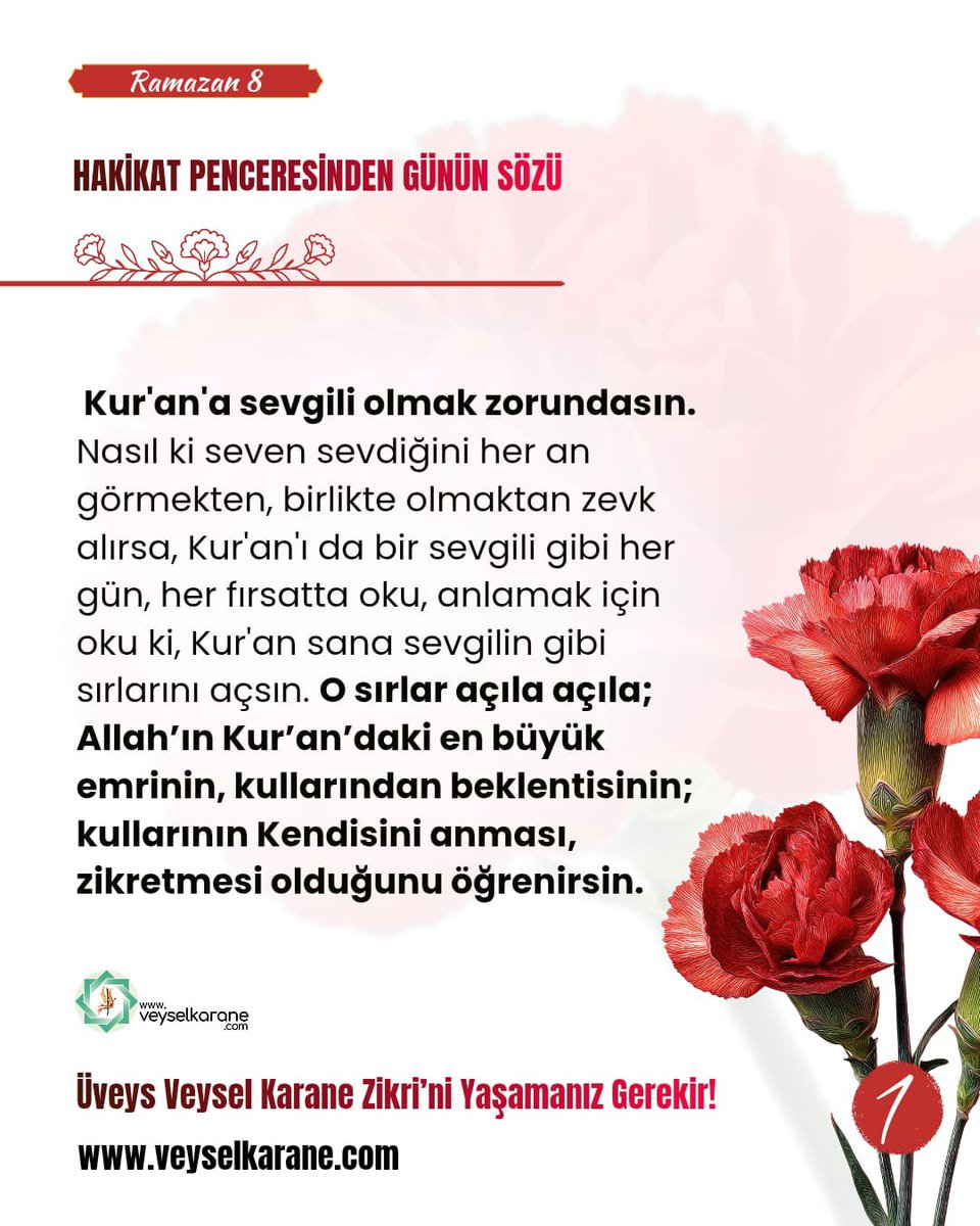 ozlemokuul's tweet photo. Zikrin hangisi olması gerektiğini de Şanlı Peygamber Efendimiz öğretmiş. Tevhit...
Üveys Veysel Karane Zikri'ni Yaşamanız Gerekir!
Yaşa ve Gör!
https://t.co/5eddhoipmx
#JUVEvGS 
#oruç #dua #zikir #veyselkarane #ramazan https://t.co/qvvY24xbVp