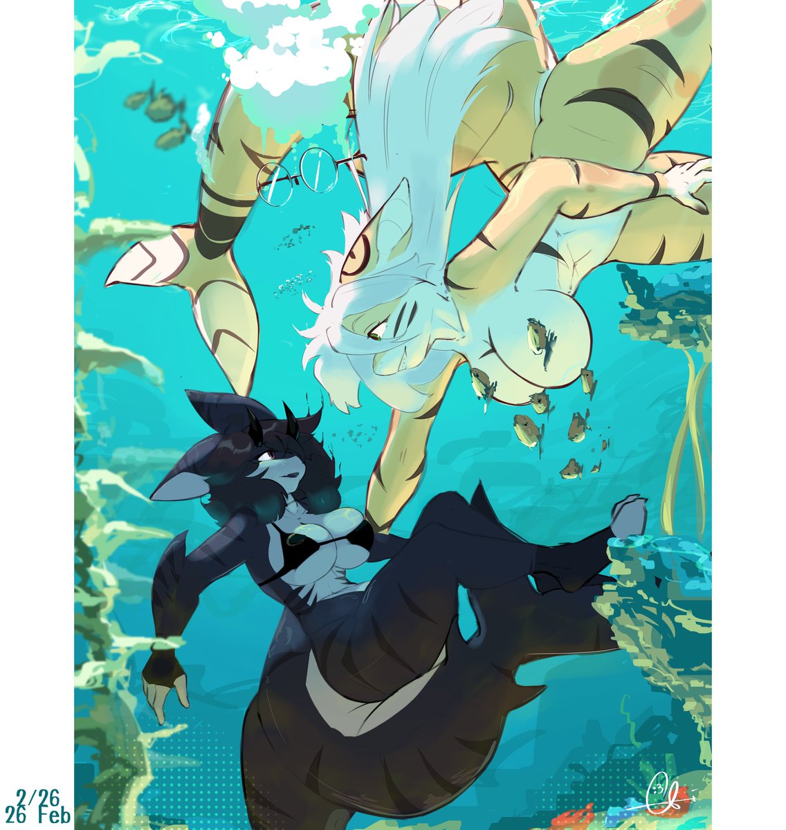 Double blahaj

Art trade w <a href="/demonikyu/">🦦 Demoni</a>