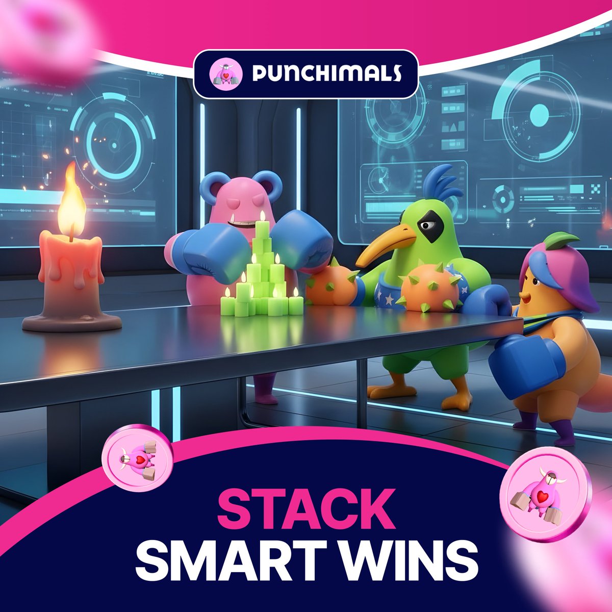 punchimals's tweet photo. Big wins are built small.
One clean entry.
One disciplined exit.
Repeat.
No rush. No revenge.
Just stack smart wins.
Trade $PUNCHI 👉
https://t.co/X7dphbmjgr
#ThursdayTrades #ConsistencyWins #CryptoDiscipline #TradeWithIntent #Punchimals https://t.co/8DQzN3MzYO