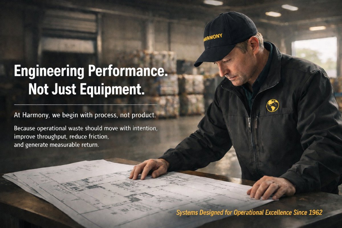 recycleharmony's tweet photo. A baler should do more than compress material. It should improve throughput, reduce friction, and deliver measurable return.

That is the difference between installing equipment &amp; engineering performance.

Visit us https://t.co/FYch5oe1QL

#recycleharmony #provenprocess https://t.co/Ej5dW1nXIu