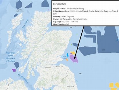 ForthWildlife's tweet photo. The proposal for the windfarm off the East Lothian coast would be one of the worlds biggest. And in prime bird feeding and breeding seas....#berwickbank #eastlothian https://t.co/t02ykhjMAk