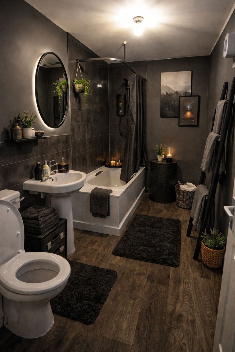 HOUSEPORN___'s tweet photo. my bathroom is literally a joke compared to this set-up 😭 https://t.co/ytwXhhrncU