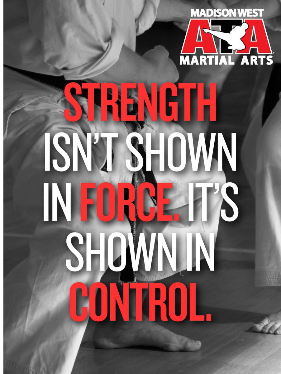 In martial arts, true strength is defined not by sheer force but by the mastery of control. It’s about harnessing power with precision, focus, and discipline. Embrace the journey of self-improvement and let your inner strength shine! 💪🥋 #MartialArts #Control #Strength