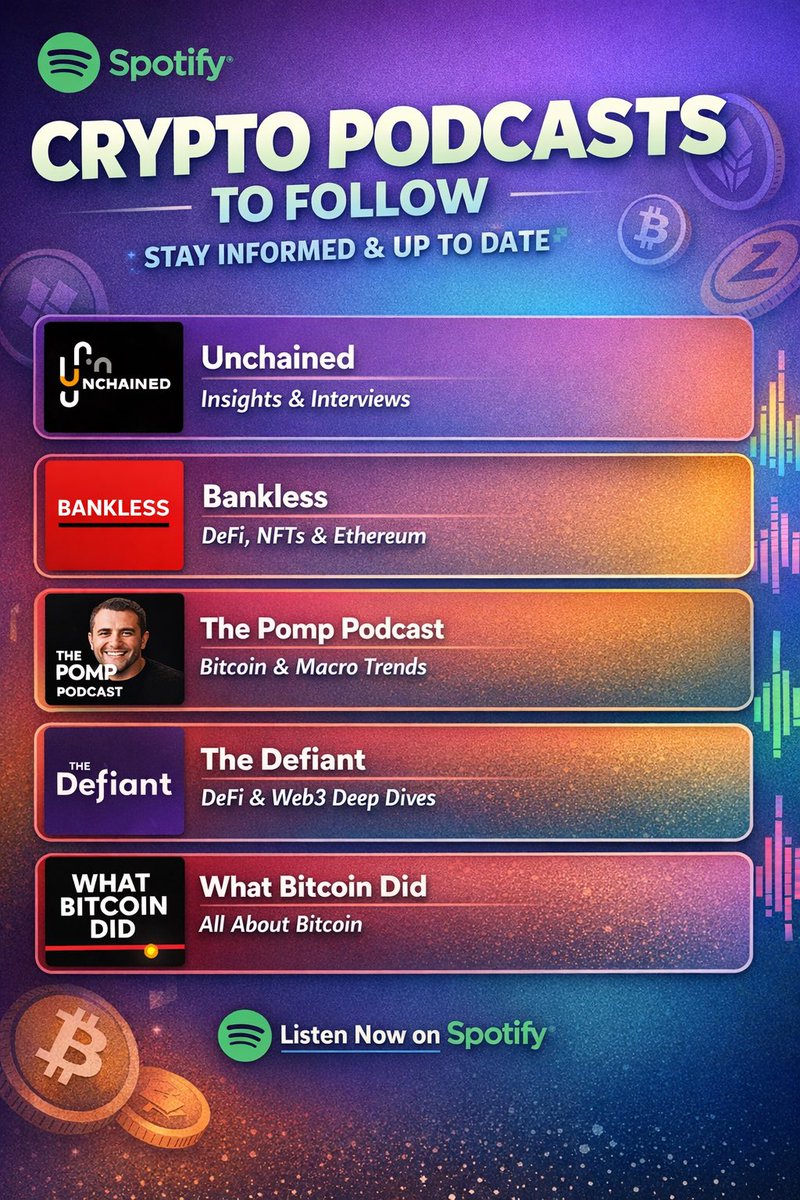 These 5 podcasts keep me updated on Bitcoin, DeFi, NFTs &amp; everything Web3.