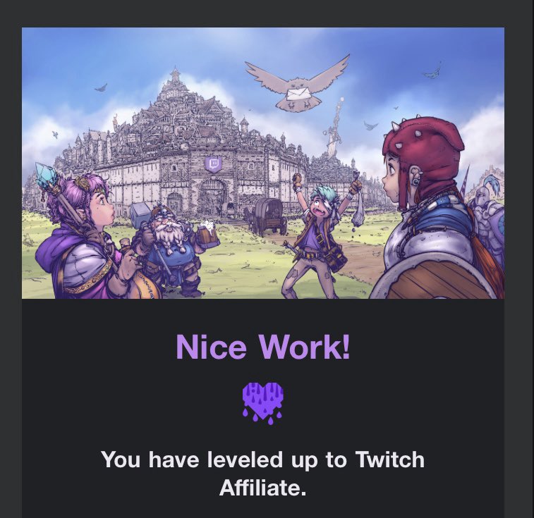 BickNoone's tweet photo. I’m officially an Affiliate on Twitch!!!!

Thank you to everyone who has ever stopped in to watch, chat or dropped a follow. It means a lot! https://t.co/LU9nup5c2R