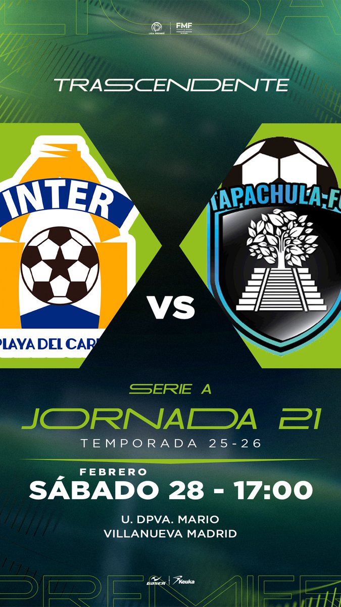 ⚽🔥 Traemos para ti los juegos estelares de esta jornada… ¡vámonos recio! 👀

¿Cuál no te vas a perder? 👇

#LigaPremierFMF
#ElFutbolEsHonesto
#ElFutbolEsVerdadero