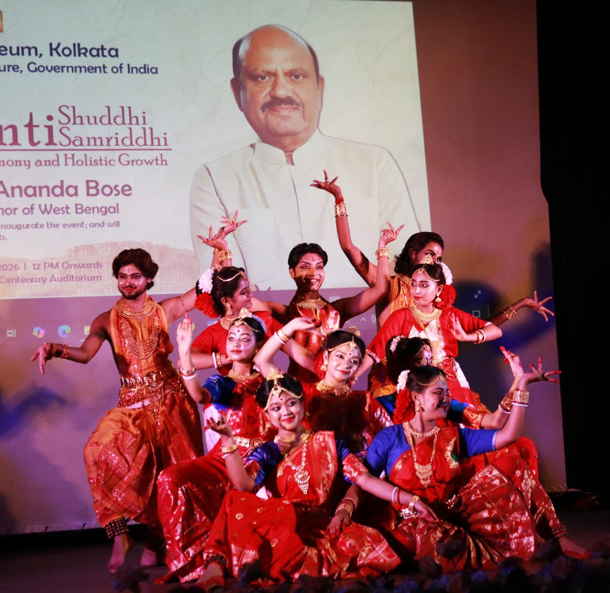 Glimpses from 'Shanti Shuddhi Samriddhi: Heritage, Harmony and Holistic Growth,' organised at the <a href="/IndianMuseumKol/">Indian Museum</a>, on February 25, 2026. The day long event featured panel discussion between academicians &amp; students. (1/2)

#VandeMataram150 #CultureUnitesAll