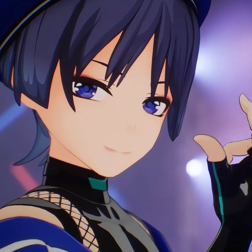 jellyscra's tweet photo. currently obsessed w aranagi scara, i love how the ends of his hair have a lighter blue tone in this universe https://t.co/voy4EFOYkl