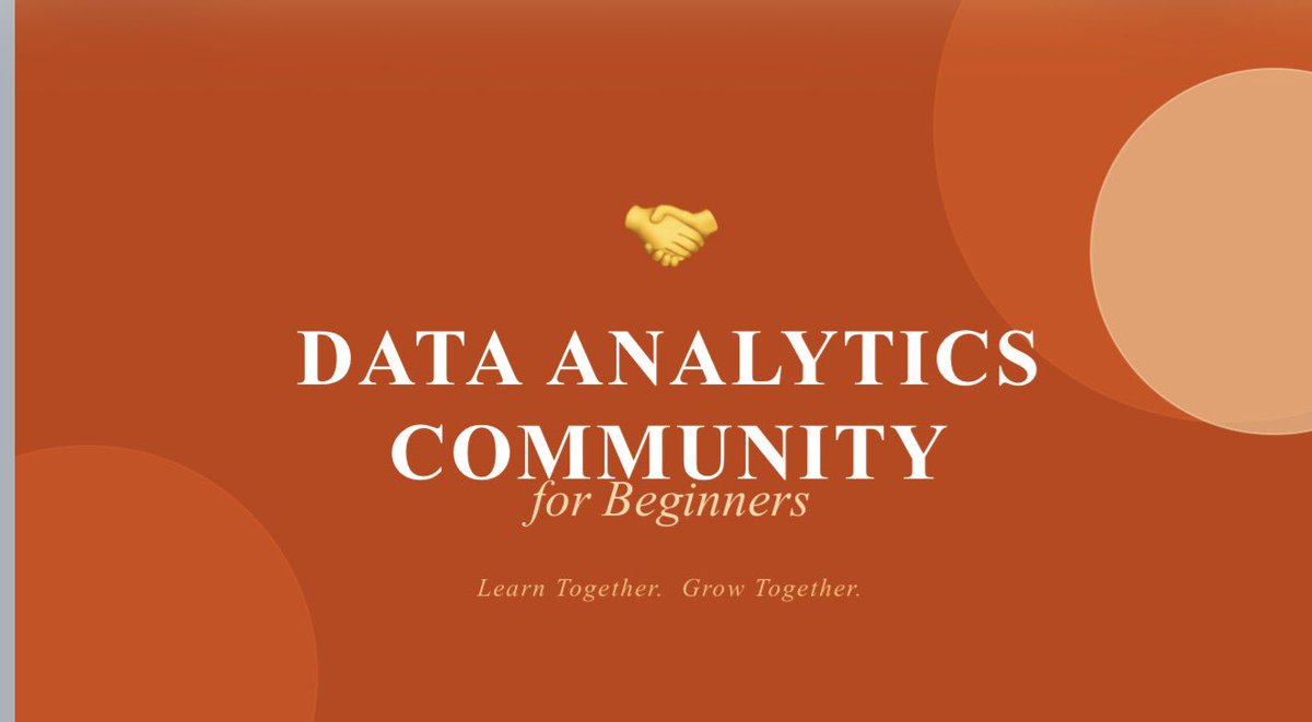 Data analytics Community for beginners who want free resources and ...