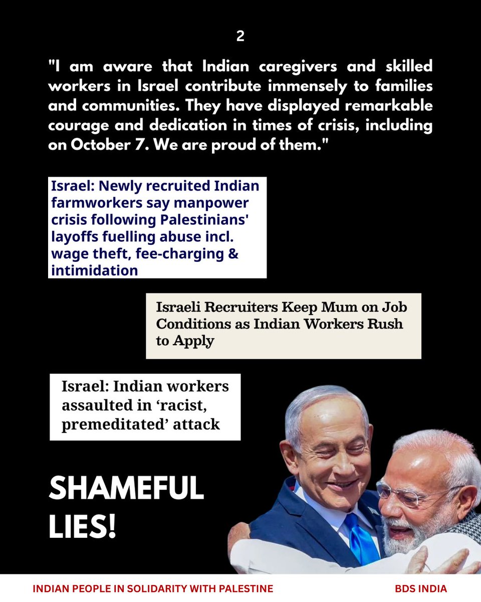BDS_in_India's tweet photo. While the fascist BJP-RSS combine aids terrorism at the behest of the Indian capitalist class, the common Indian masses continue to stand in solidarity with Palestine!

Down with fascism! Down with Zionism! 

Long live Palestine! 

#ModiWithTerrorists #IndiansWithPalestine

1/ https://t.co/rdGSWoHCwn