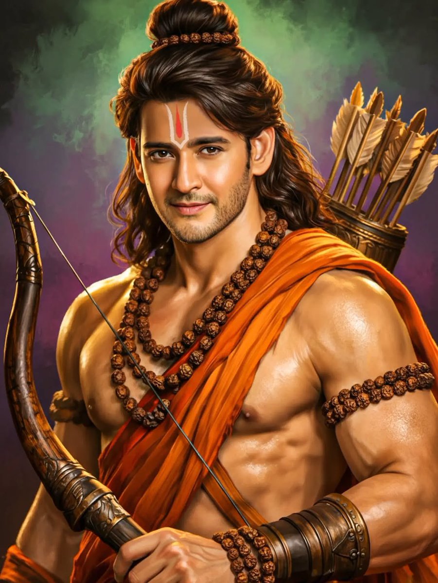DumMasala_009's tweet photo. Mahesh Babu As Lord Rama 🙇🏻🔥🥵 @urstrulyMahesh 🦁 

#VaranasiGlimpse #VARANASI #Varanasi #MaheshBabu𓃵 #SSRajamouli https://t.co/wTXoCy7qGm