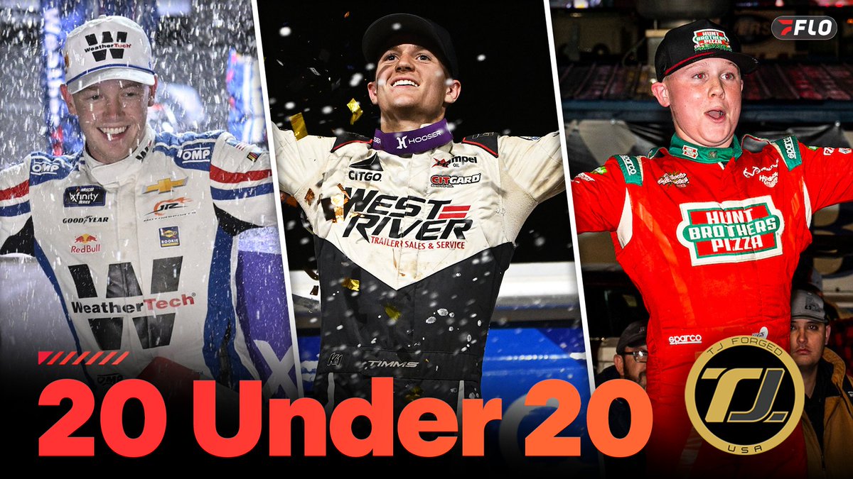 The future is here. #Flo20Under20 presented by <a href="/TjForged/">TJ Forged</a> reveals the top young prospects in motorsports.

Check out the full rankings on FloRacing 👉 floracing.com/articles/15522…